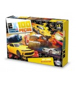 Quebra Cabeça hot cars 2 x 100 Peças cada - toia brinquedos